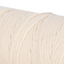 100m Baumwollseil 3mm Einzelstrang Baumwoll-Macramé-Garn für DIY-Handwerk