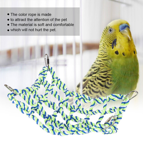 Small Pet Hammock Woven Rope Mesh Climbing Net 20x28cm 2