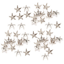 Star Rivets 200Pcs 5‑Point Claw Nails for Craft DIY Bags Hats Silver 10mm