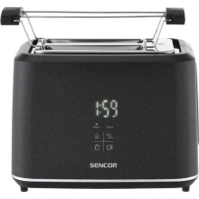 Toaster - SENCOR - STS 0600BK - 2 Schlitze - Touchscreen-LED-Display - Schwarz