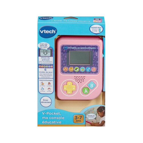 VTech VTECH - V-POCKET, MEIN BILDUNGS-KONSOLLE ROSA - Rosa