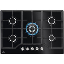 Gas-Kochfeld - ELECTROLUX - KGG75362K - 5 Brenner - 74 x 51 cm - Schwarz