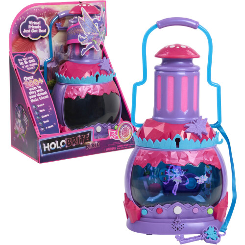 HOLOBRITE Pixie Lantern, Virtuell Dans och Interaktiva Spel, Inkluderar 5-tums Pixie Docka