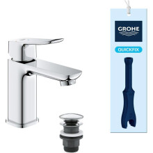 Waschtischarmatur - GROHE DICE - Größe S - Kartusche Ch3 & Klick-Klack-Ablauf - Chrom
