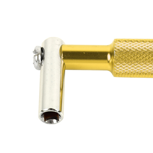 Gold Metal Knurled Drum Wrench, Multi-Functional Tuning Tool WE22 2