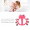 W209 Rose Red Hand Jingle Bell - Plastic Shaker 5