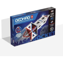 Magnetisches Konstruktionsspiel - GEOMAG - Classic Panels - NASA-Rakete - 103 Teile - Magnetisch - Ab 3 Jahren