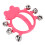 W209 Rose Red Hand Jingle Bell - Plastic Shaker 6