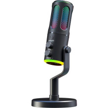 Mikrofon Gaming RGB Streaming - THE G-LAB - K-MIC-NEON - Plattformübergreifend und Software-kompatibel - Professionelle Audioqualität - Schwarz