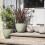 Blumentopf - ELEMENT - Kunststoff - Khaki - Rund - Ø39,4xH31,6cm - 26,2L - Entwässerungssystem - EDA 4