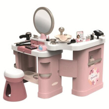 SMOBY - Mein Schönheitssalon - 3-in-1 Schönheitsinstitut - Friseur, Nagelstudio, Make-up Set - 26 Zubehörteile - Ab 3 Jahren