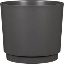Runder Cache-Pot - GARDEN ID - Plano - Ø 25 - 7 L - H 22 cm - Anthrazit