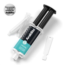 Zweikomponenten-Epoxidharzkleber - CYANOLIT - Araldite - Crystal - 24 ml - Transparent - Hohe Festigkeit - Ideal für diskrete Verbindungen