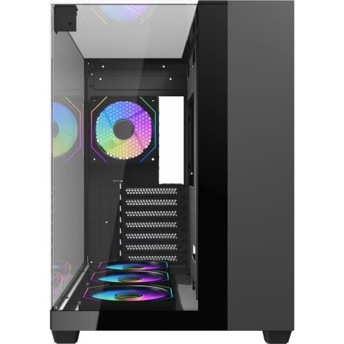 PC-Gehäuse - Darkflash - TH285 Schwarz - Mid Tower - ATX-Format - 4x120mm A-RGB - Schwarz 2