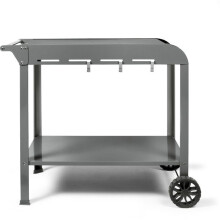 Servierwagen für Plancha - LIVOO - GS168G - 2 geriffelte Räder ø 14,5 cm - Oberplatte 70 x 50 cm - Unterplatte 79 x 49 cm