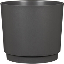 Runder Blumentopf - DEROMA - 236 - 13 L - Ø 29 cm - Schwarz