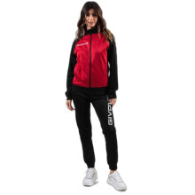 Fleece trainingspak - GIVOVA - Cuba - Rood - Jas en broek - Volledige rits