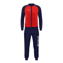 Fleece trainingspak - GIVOVA - Cuba - Blauw - Jas en broek - Volledige rits