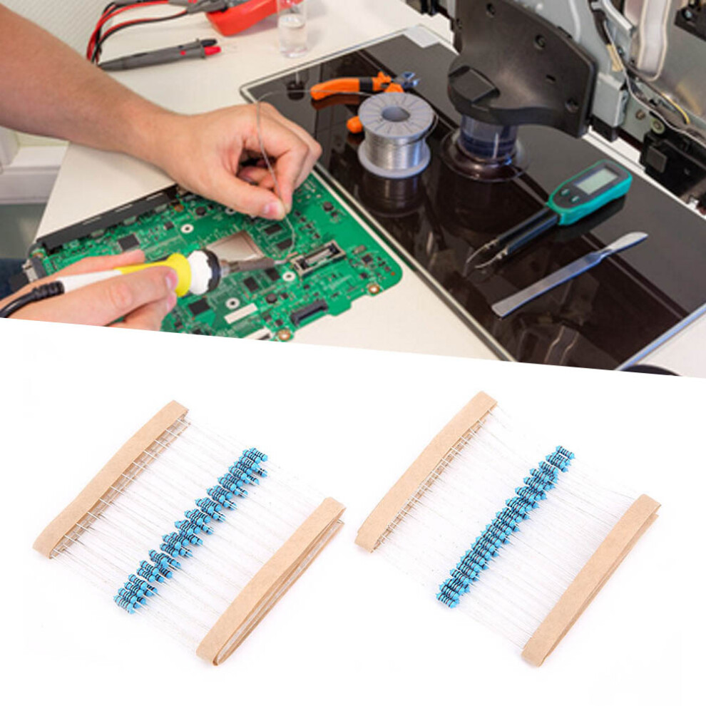 600Pcs 1/4W 1% Resistors Assortment Kit Set 1K/2K/3K/10K Ohm 9451392377965