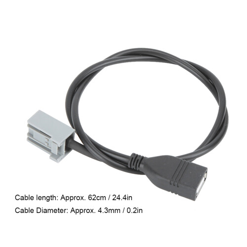 USB Audio Kabel Mitsubishi Lancer 09 62cm 1
