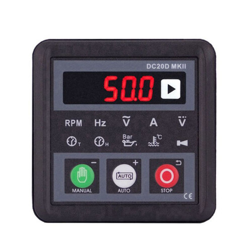 MEBAY,DC20D MKII Generator Controller Module Panel Electronic Programmable PC Connect for Generator