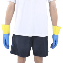 Latex-Anti-Chemikalienhandschuhe Größe 8, wasserdicht, rutschfest, säure- und alkaliresistent