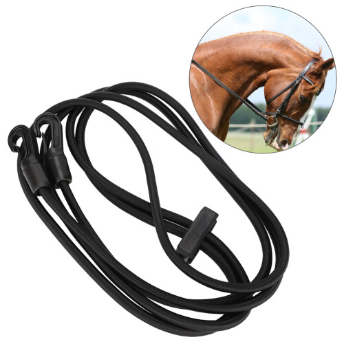 Elastiges Nylon-Pferdenacken-Dehnerseil – 3 m Reittraktionsgurt