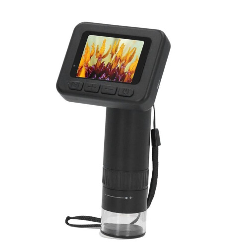Microscópio HD 1000X com Tela de 2 Polegadas, 8 LEDs Ajustáveis, USB 5V, Microscópio Portátil com Cabo para Detecção de Circuito e Pele