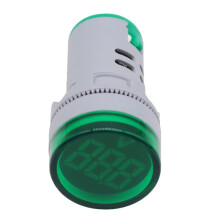 Round LED Voltage Meter Indicator AC 12-500V, Digital Display Voltmeter for Home or Industrial Use 1PCS