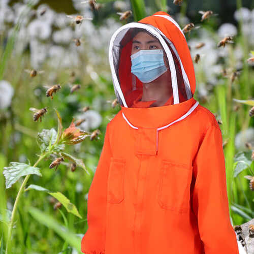 Orange Beekeeper Suit XXL Protective