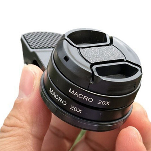 Objectif Macro Mobile, Loupe Macro 40X, Objectif Macro Professionnel Haute Définition 37 mm.