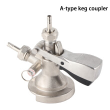 Stainless Steel Keg Coupler for Beer Dispensers, 17x14cm