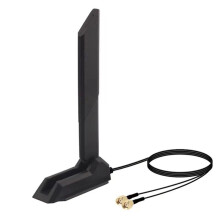 12DBi High Gain Antenna Wifi6E Tri-Band External WiFi Antenna 2400/2500-5150/5850-6000MHZ Length SMA Type for PC