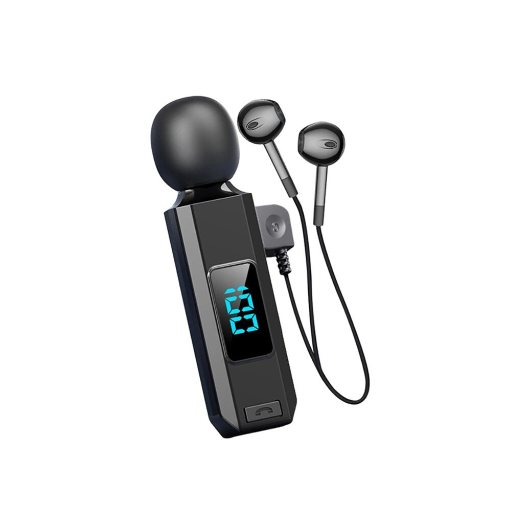 Wireless Earphones Hifi Stereo Headsets 5.5 With Collar-Clip Microphone Earbuds Calling Noise Canceling B 6031193679036