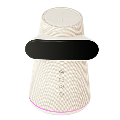 Speaker with LED Display, Wireless Charging, Room Decor for Cafes, Bedrooms, and More