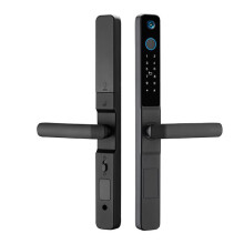 Door Lock with Camera Tuya WiFi Fingerprint RFID Password Access Sliding Security Peephole Doorbell 2885 Sliding