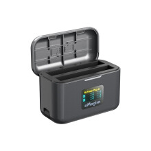 AMAGISN Portable Fast Charger Box for X5, 36W Dual-Port Charging Box for Insta 360 X5 Action Camera Accessories