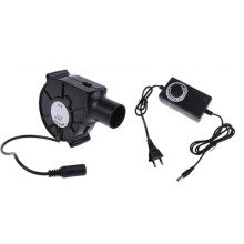 EU Plug BBQ Fan Air Blower High Velocity Air Mover Quiet Powered Fan Variable Speed Controller Picnic Barbecue Tool