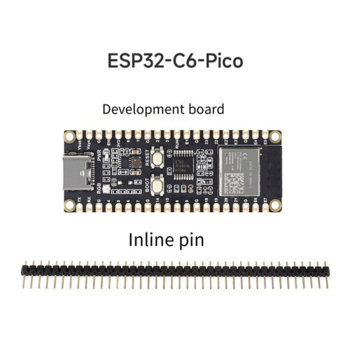 ESP32-C6- Development Board WiFi 6 Microcontroller ESP32-C6--1 Module Supports for ESP-IDF 2