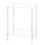 Acrylic Coffee Table Square Side Table Accent Table Sofa Bedside Table Clear Double Tier Snack Tea Side Table for Room 2