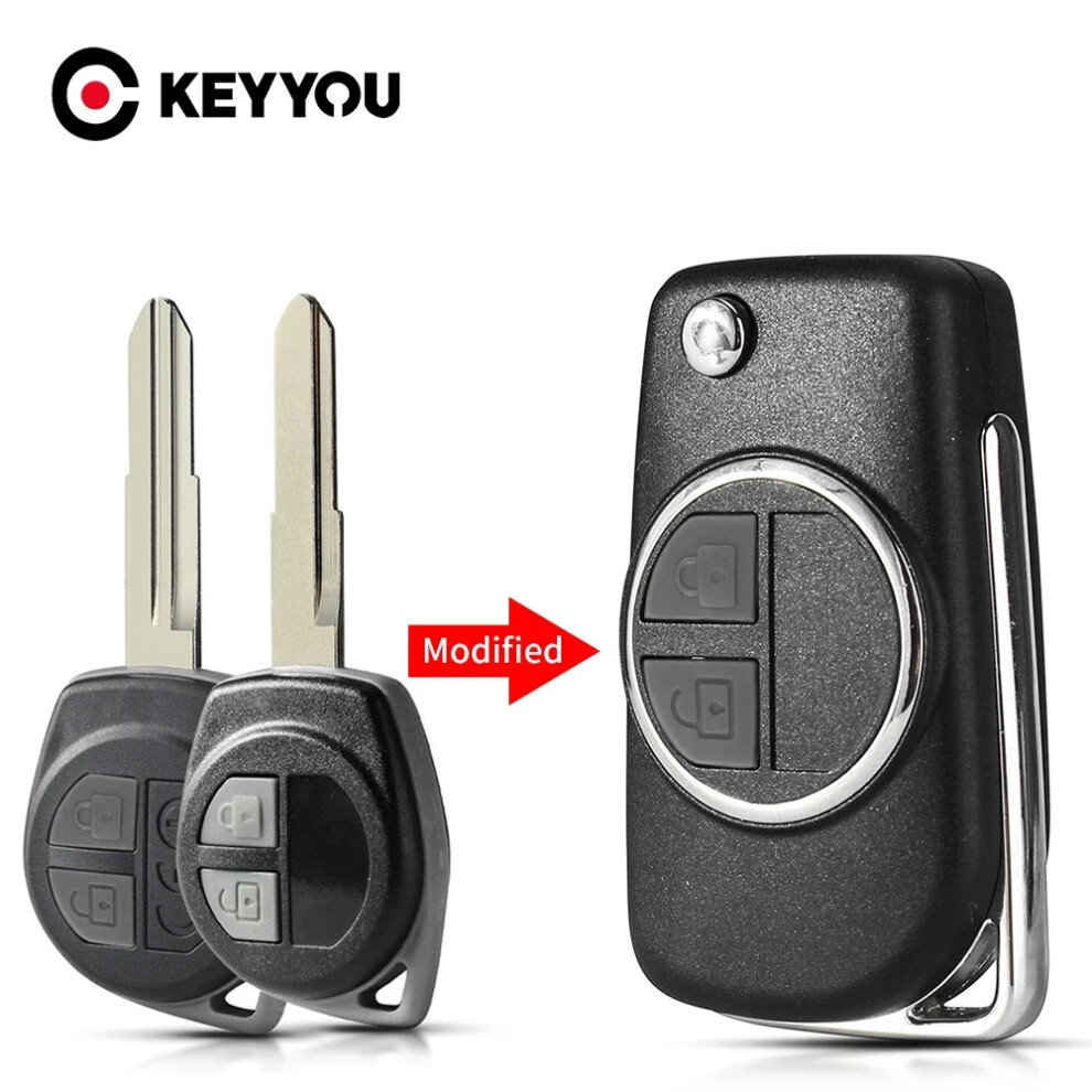 2 Buttons Folding Modified Key For Suzuki Swift Grand Vitara Alto Sx4 Flip Key Shell Remote Case Hu133r/Sz11r Blade 6935161637243