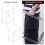 Acrylic Coffee Table Square Side Table Accent Table Sofa Bedside Table Clear Double Tier Snack Tea Side Table for Room 6