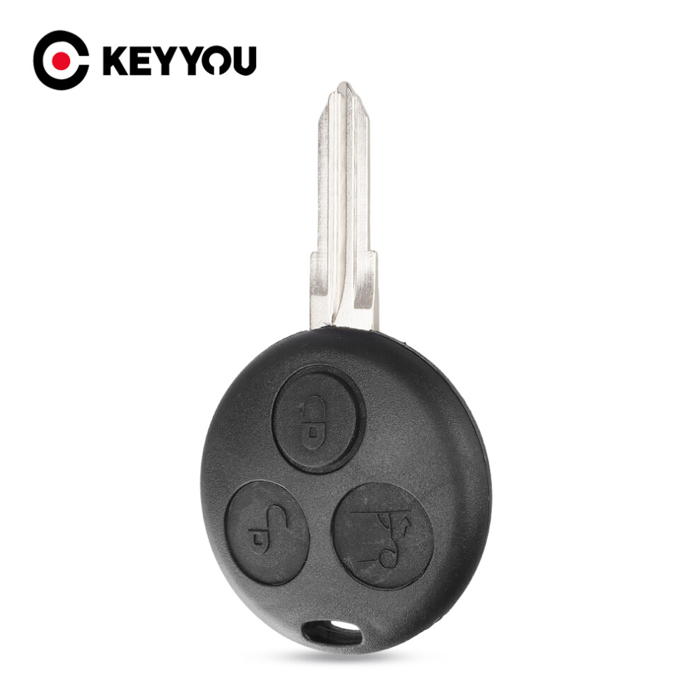 3 Buttons Remote Car Key Shell For Mercedes Benz Smart Fortwo 450 Forfour Roadster Chiave Uncut Blade Key Shell Case 6935161641851