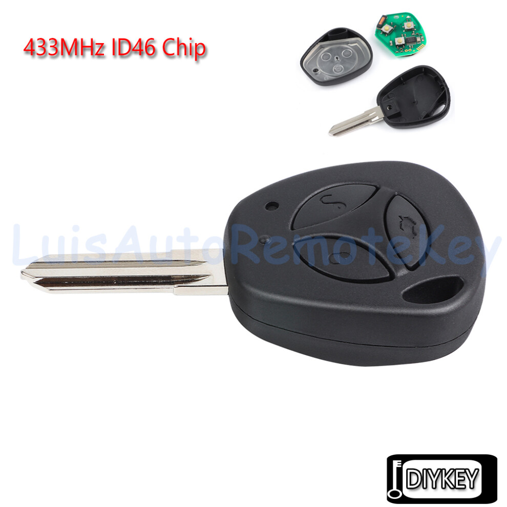 3 Buttons Remote Car Key Fob 433Mhz Id46 Chip Replacement For Lada Granta Priora Vesta X-Ray Xray Sedan Sport Kalina 6935161641776