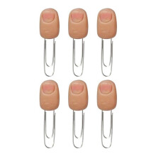 Realistic Finger Bookmark, Funny Finger Bookmark,Finger Paperclip Bookmark Set,3D Finger Unique Bookmarks 6pcs