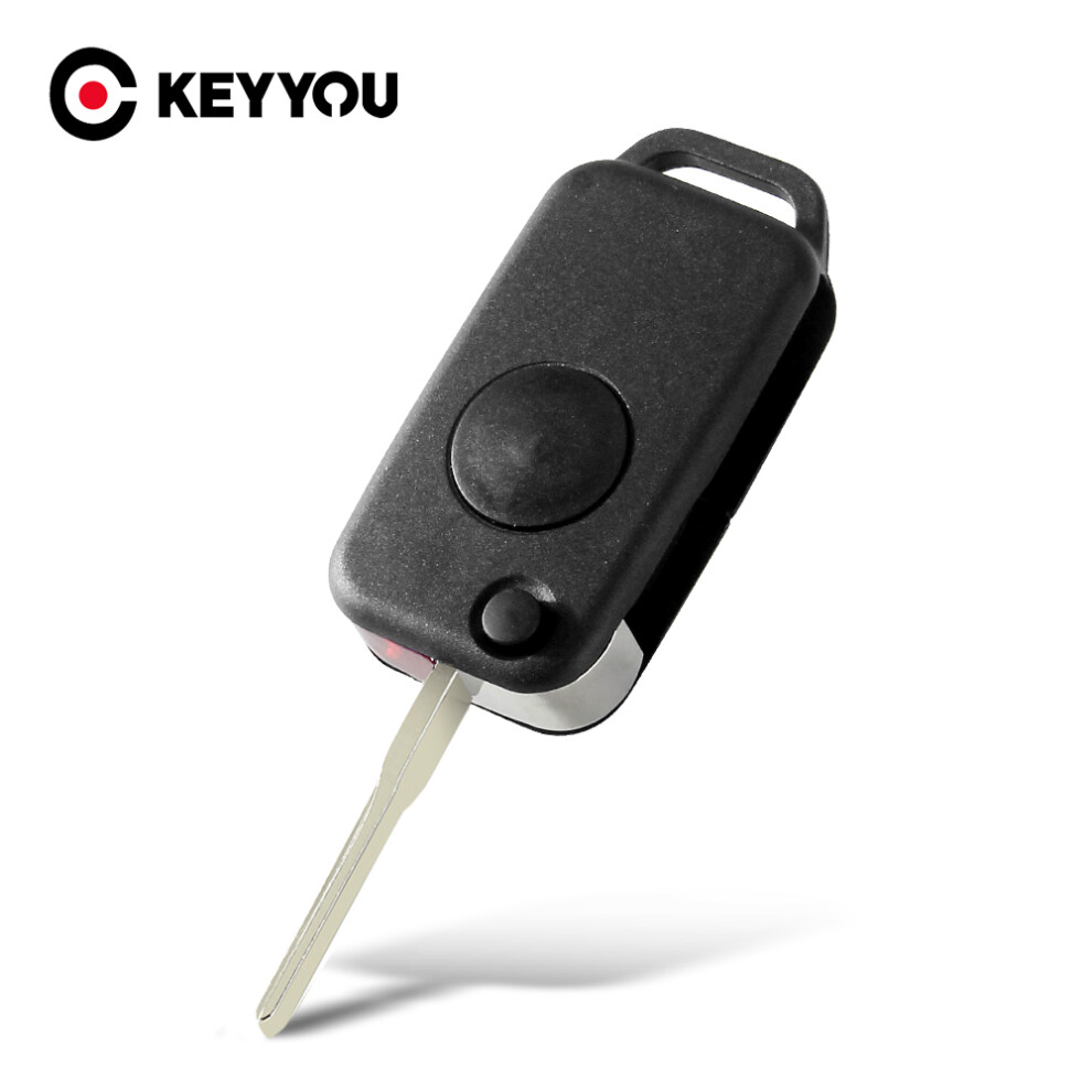 1 Button Flip Folding Smart Remote Car Key Shell Fob Case Replacement For Mercedes Benz W168 W124 W202 1984-2004 A C E 6935161628807