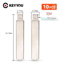 10PCS HON66 Flip Blank Car key Blade 25# HON66FH for KD keydiy remotes For Honda Accord Fit City Civic Odyssey