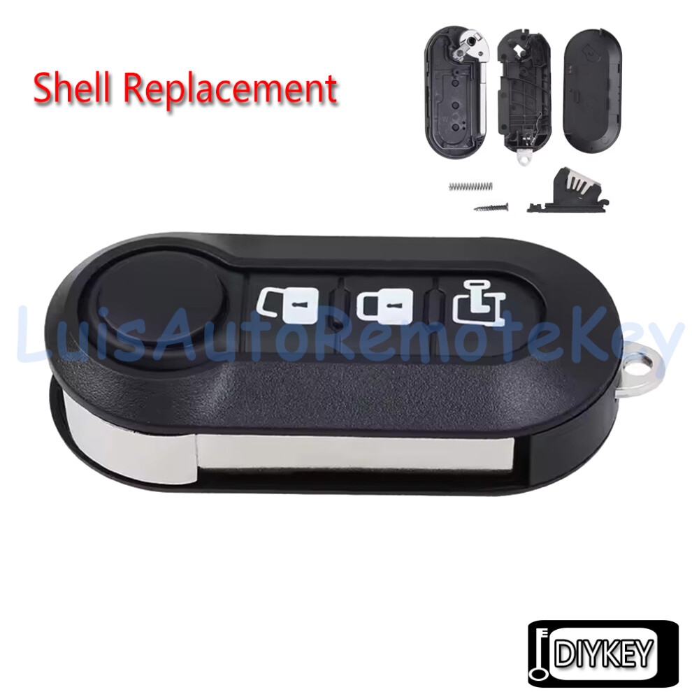 3 Buttons Case Flip Remote Key Fob Shell Cover Replacement For Fiat Ducato For Citroen Relay For Peugeot Boxer For Ram Promaster 6935161641233