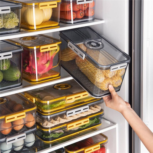 Bread Box Bread Boxes for Kitchen Counter Airtight,  Recording Bread Storage Container with Lid Grey 1