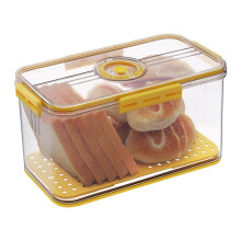 Bread Box Bread Boxes for Kitchen Counter Airtight, Recording Bread Storage Container with Lid Grey